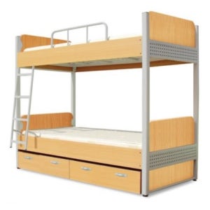 기숙사 전용 침대 튼튼한 국내제작 철재 2층 침대 합숙소침대 서랍형 SH2008-3