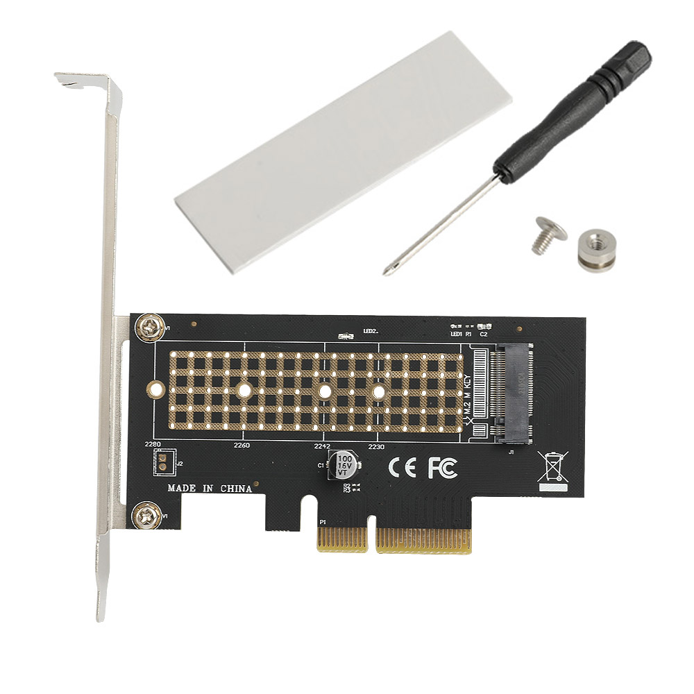 넥시 NVMe M.2 PCIe SSD 확장 카드 SSD 슬롯 써멀패드 드라이버 툴 포함