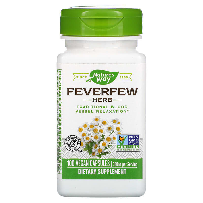 <b>네이쳐스웨이</b> 피버퓨 Feverfew Herb 화란 국화 추출물