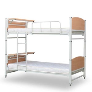 기숙사 전용 침대 튼튼한 국내제작 철재 2층 침대 합숙소 분리형 책상형 침대 SH3008-2