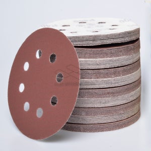 원형사포 125mm 8홀 60방 100매 샌딩기 그라인더 사포