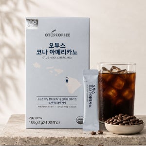 오투스 코나 대용량 아메리카노 블랙커피 스틱 100T