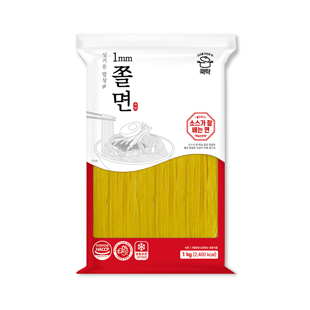 쿡탁 1mm 쫄면 1kg (가는쫄면)