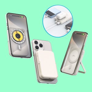 맥세이프 멀티충전 휴대용 스탠드 거치 보조배터리 10000mAh