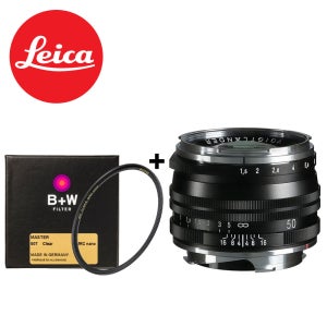 (정품등록이벤트) 보이그랜더 녹턴 VL 50mm F1.5 ASP II 라이카 M 블랙 M.C + B+W Master 43mm