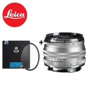 (정품등록이벤트) 보이그랜더 녹턴 VL 50mm F1.5 ASP II 라이카 M 실버 M.C + BW43mm