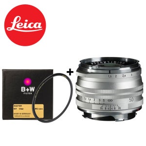 (정품등록이벤트) 보이그랜더 녹턴 VL 50mm F1.5 ASP II 라이카 M 실버 M.C + B+W Master 43mm