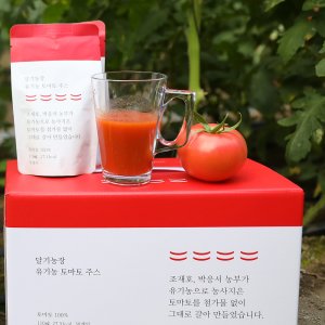 유기농 토마토만 담은 100% 무첨가 선물용 토마토주스 100팩