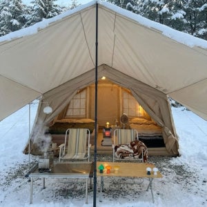 루디 에어텐트 오캠디 9.0 면텐트 글램핑 대형 캠핑 3~4인용