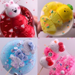 [에밀리슬라임]탕후루 수제 슬라임 4종 마켓 만들기 세트 액체괴물 액괴