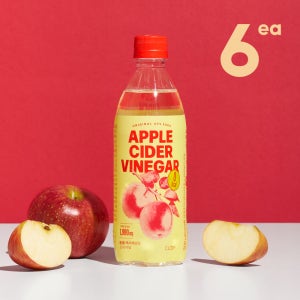 클룹 애사비소다 제로 탄산음료 오리지널, 500ml, 6개