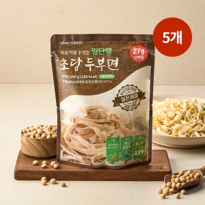 슬로우래빗 일단백 초당 두부면 100g, 5개