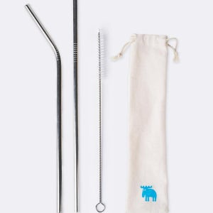 MOZ 스웨덴 316 스텐 빨대 스테인레스 스트로우 휴대용 벤티 21.5cm