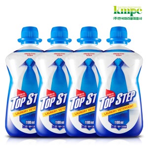 탑스텝 고농축 세탁세제 1100ml x 4개 일반/드럼겸용 액체세제 중성세제
