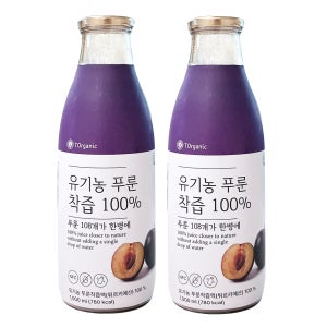 유기농푸룬주스 푸른 100% NFC착즙원액 임산부변비 2병
