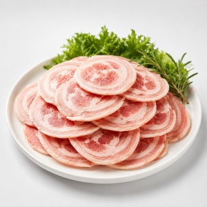고기묵제이 듀록 꽃삼겹 롤삼겹 대패 냉동 삼겹살 냉삼 500g