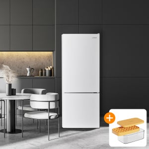 루컴즈 2도어 상냉장 하냉동 냉장고 원룸 소형 미니 기사설치 (이벤트+) 오른쪽(우), 화이트 205L R205M01-W