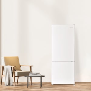 루컴즈 소형 원룸 사무실 냉장고 2도어 오른쪽(우), 화이트 205L R205M01-W