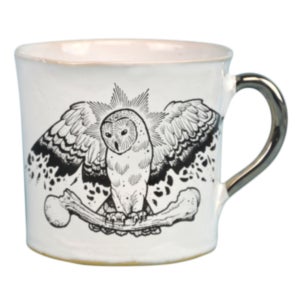 Kuhn Keramik 쿤케라믹 안티카프라티카 대형 커피잔 글램 머그컵 올빼미 핸드메이드