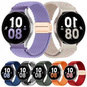 갤럭시워치5 프로 40 44 45mm 호환 브레이드 솔로루프 마그네틱 나일론 스트랩 밴드 시계줄