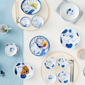 [모음전] 미케도라 야옹이 일본도자기 그릇