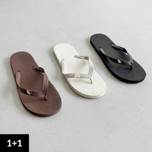 1+1 플립플랍 남자쪼리 커플 조리 여름 슬리퍼
