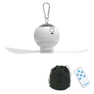 캠핑 오로라 타프팬 무선 충전식 리모콘 무소음 실링팬