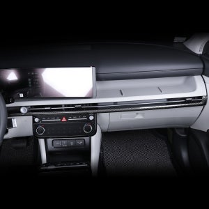 투싼 NX4 페이스리프트 튜닝 용품 대쉬보드 프레임 커버 카본 몰딩