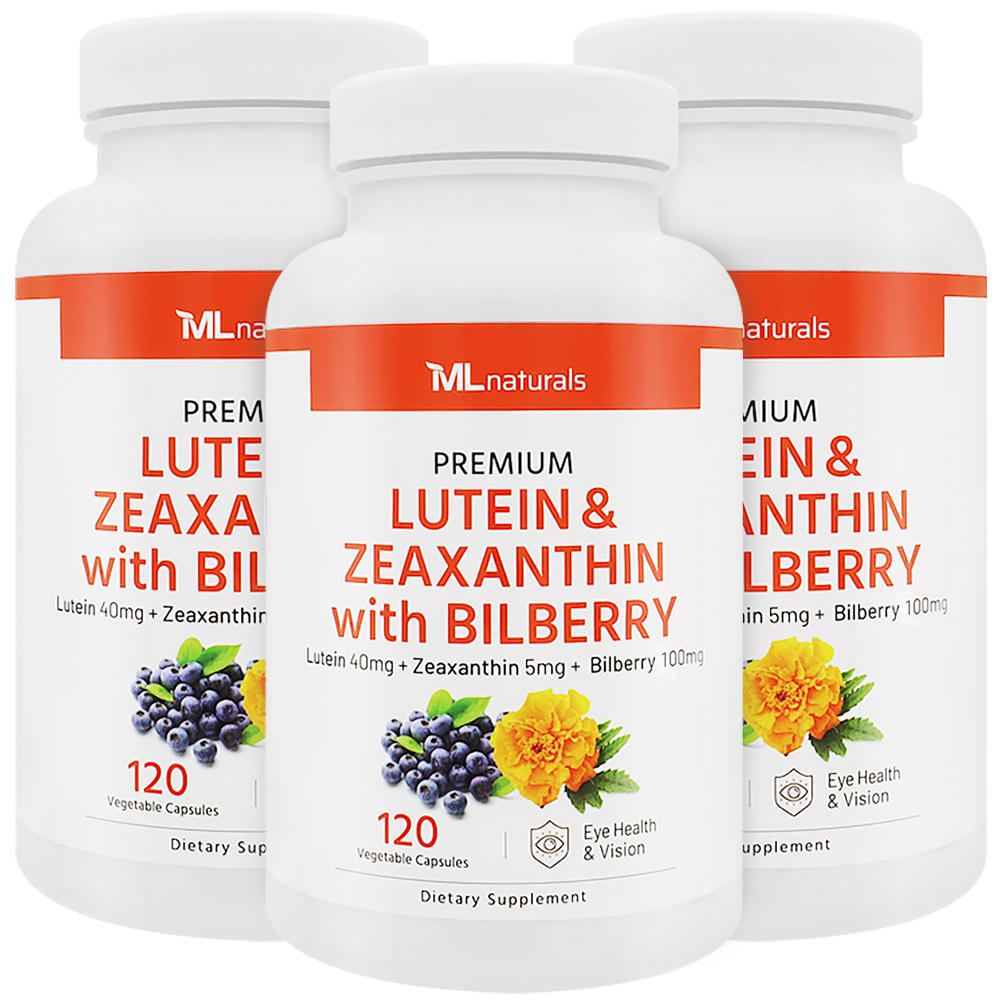 마이라이프 내추럴스 루테인 &amp; 지아잔틴 + 빌베리 120캡슐, 3개
