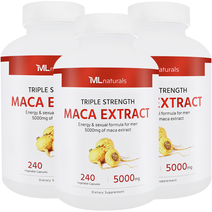 마이라이프 내추럴스 마카 추출물 5000 mg 240캡슐, 3개