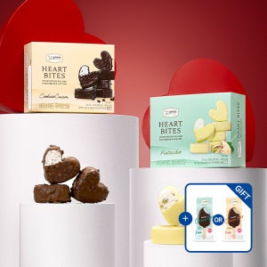 상하목장 하트바이트 2종 3Box (쿠키앤크림 20개/피스타치오 10개) (총30개) 외 택1_냉동 [+저당 미니초코바 커피 or 민트초코 6입 증정]