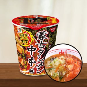 일본 세븐일레븐 나카모토 몽고탄멘 매운 된장 라멘 컵라면 122g, 1개