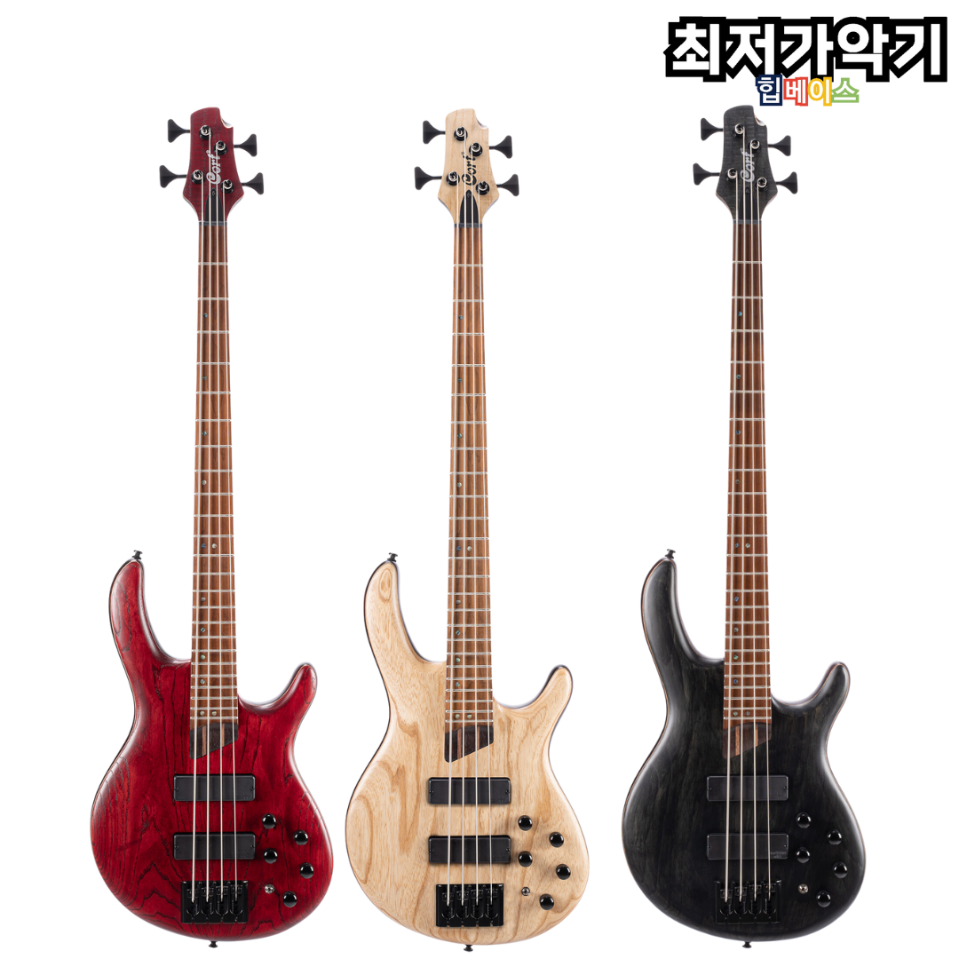 Cort 헤드폰앰프지급 콜트B4 Element 아티산 마호가니 입문 베이스기타 힙샷헤드머신 중급용 힙베이스
