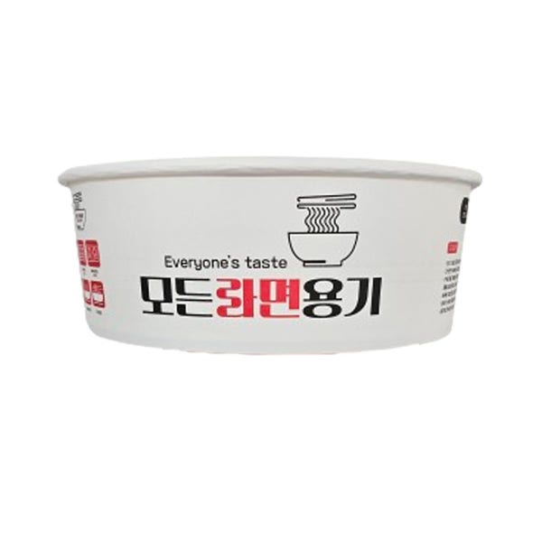 라면용기 원형 종이 즉석조리기 일회용 한강 라면 용기 300개