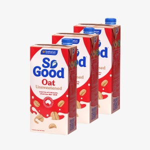 쏘굿 식물성 오트 밀크 우유 드링크 언스위트 1L 3개