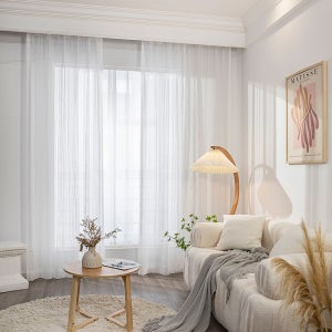 사라하우스 그레이스 뜨개 레이스 화이트 감성 가리개 가림막 봉집형 커튼