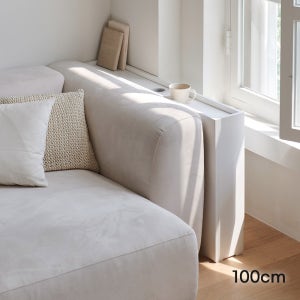 아씨방가구 클린 다용도 미니 거실 소파 틈새 수납장 1000mm, 2단, 화이트