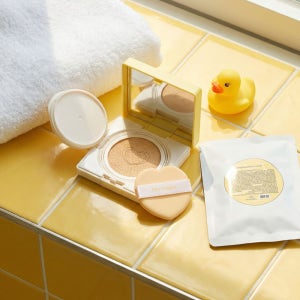 [대용량]프롬키즈 하트 베이지 선쿠션 2+4 본품리필 유아 어린이 초등 쿨링 뽀송 선크림