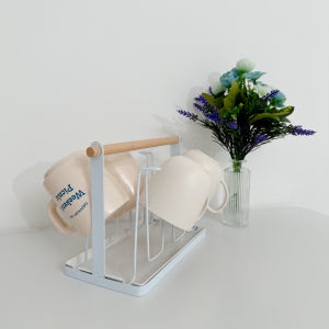 컵 6구 정리대, 컵 건조 받침 정리 걸이