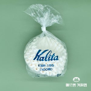 칼리타 웨이브 핸드드립 커피 필터 KWF 155 100매 1-2인용