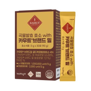곡물 발효 효소 with 카무트 브랜드 밀 식약처 HACCP 인증 가루 분말 스틱 30포