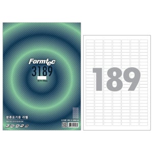 폼텍 분류표기용라벨 LS-3189 100매 189칸
