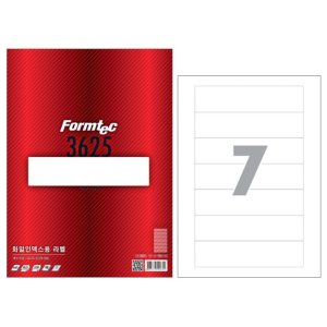 폼텍 화일인덱스라벨 LQ-3625 20매 7칸