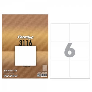 폼텍 물류관리용라벨 LQ-3116 20매 6칸