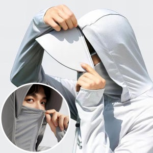 자외선차단재킷 자외선차단집업 후드 선캡자켓 바람막이 남성용