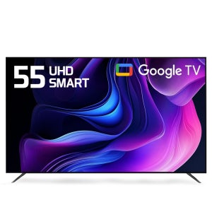 티브이지 139cm(55인치) UHD 4K 구글 스마트TV 베젤리스 삼텐바이미 대기업패널 중소기업TV