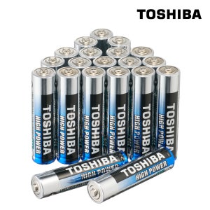 도시바 알카라인 건전지 하이 파워 AAA 건전지 20개입