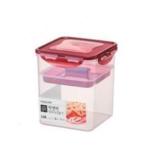 락앤락 발효숙성 용기 정사각 2.6L 누름판 포함