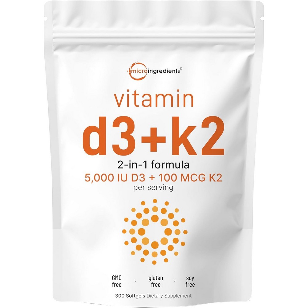 MICRO Ingredients <b>비타민D3</b> K2 300정