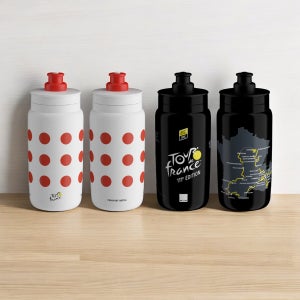 엘리트 플라이 투르 드 프랑스 블랙 맵 자전거 물통 물병 550ml